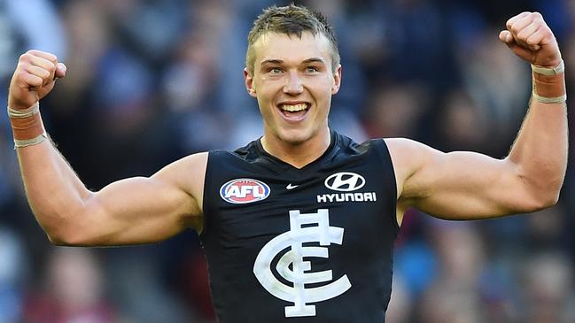 Patrick Cripps carried the Blues on his ample shoulders in 2019. Picture: AAP