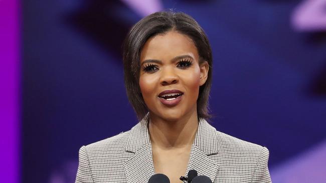 NATIONAL HARBOR, MARYLAND - MARCH 01: Commentator Candace Owens speaks during CPAC 2019 on March 1, 2019 in National Harbor, Maryland. The American Conservative Union hosts the annual Conservative Political Action Conference to discuss conservative agenda.   Mark Wilson/Getty Images/AFP == FOR NEWSPAPERS, INTERNET, TELCOS & TELEVISION USE ONLY ==