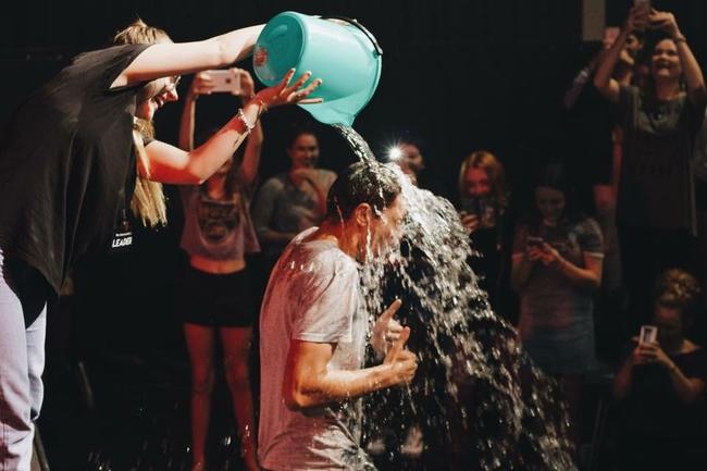 FUN TIMES: Getting drenched at Empire Youth at CityEdge in Caloundra.