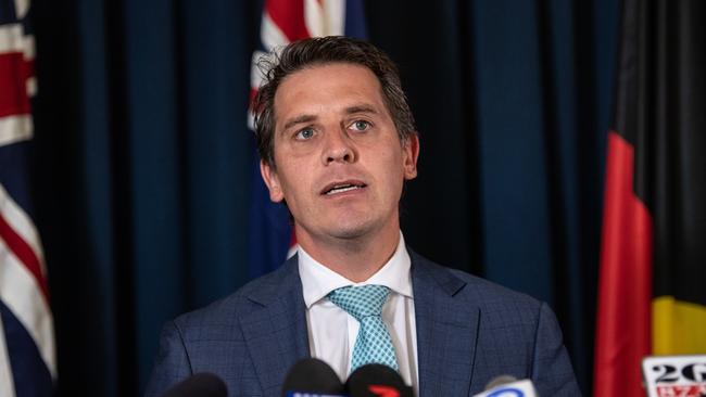 NSW Shadow Minister for Health Ryan Park speaks to the media at New South Wales Parliament House in Sydney. (AAP Image/James Gourley)