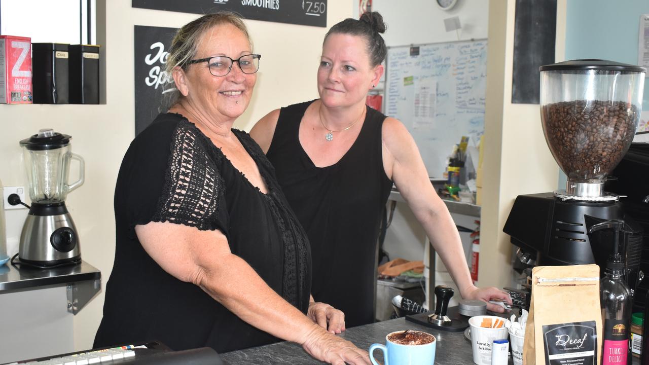 Owner of Nicky's Cafe and Takeaway Sue Jeffers with staff member Danya. Picture: Eddie Franklin