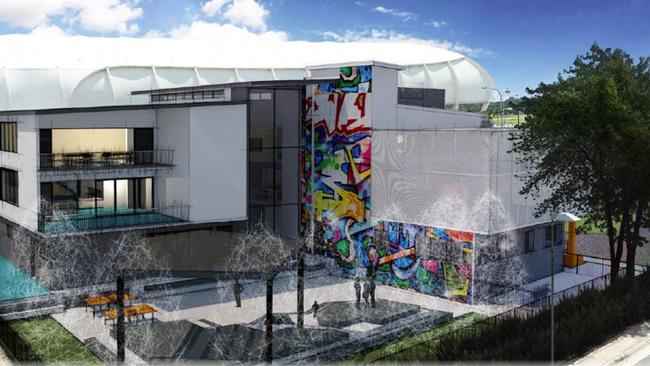 Artist impression of the planned Arcadia College secondary school at Robina. Picture: Supplied by Gold Coast City Council