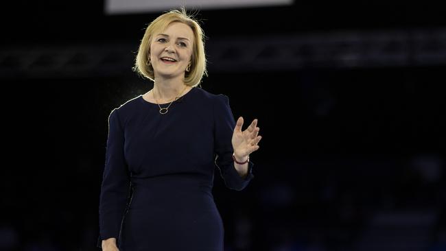 Liz Truss at the final leadership hustings at Wembley last week. Picture: Getty Images