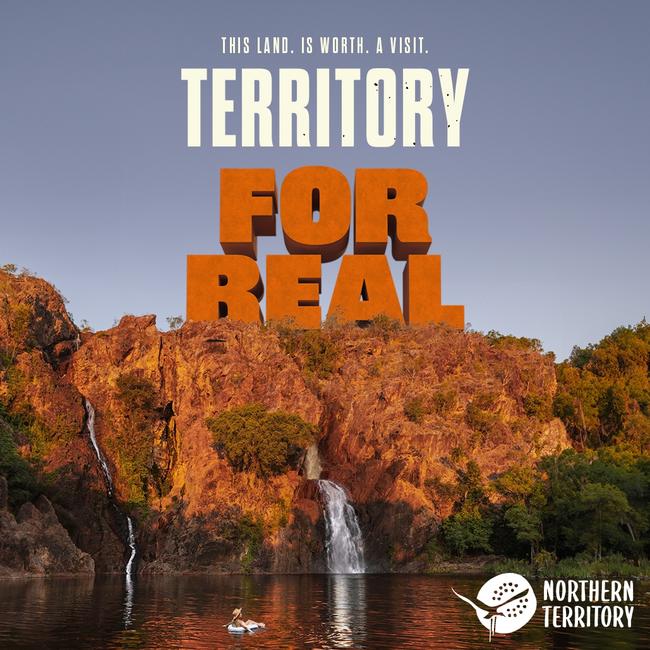 Imagery of Tourism NT's new campaign, Territory - For Real, which seeks to leverage off the success of global Netflix hit, Territory. Picture: Supplied