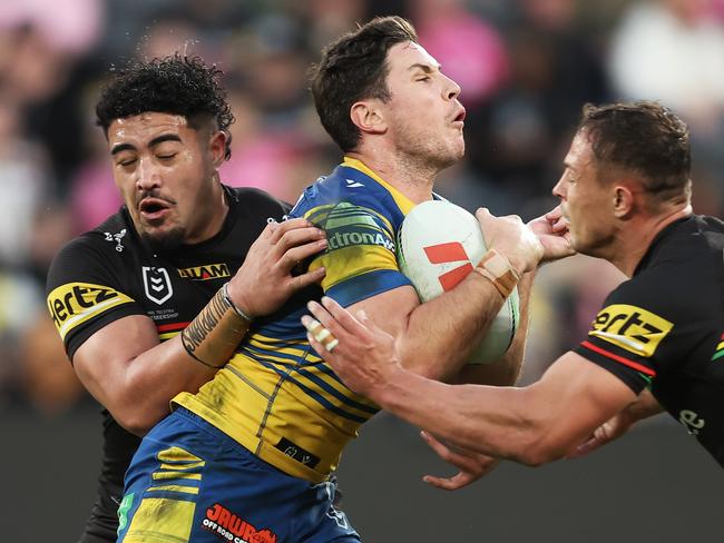 Mitchell Moses had a great game backing up from Origin. Picture: Matt King/Getty Images