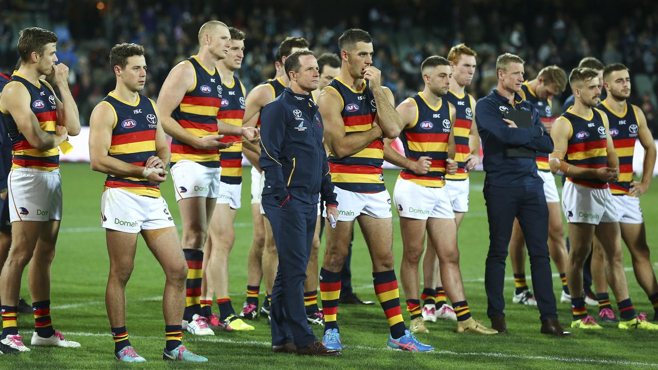 Senior Adelaide players have been left frustrated by the Collective Mind press conference. Picture: Sarah Reed