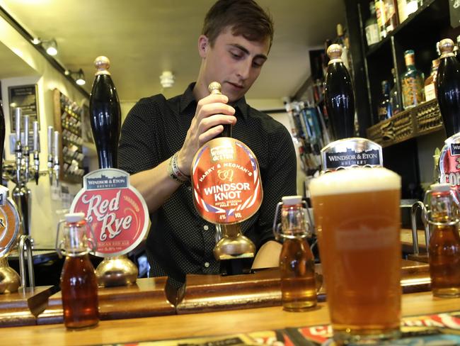 The George pub in Windsor serves the Windsor knot beer. Picture: Ella Pellegrini/ News Corp Australia