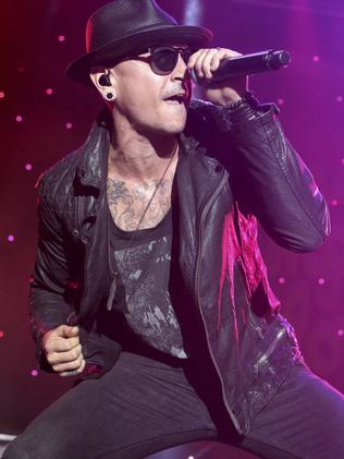 Chester Bennington at the 2015 Shindig Music Festival in Baltimore. Picture: AP