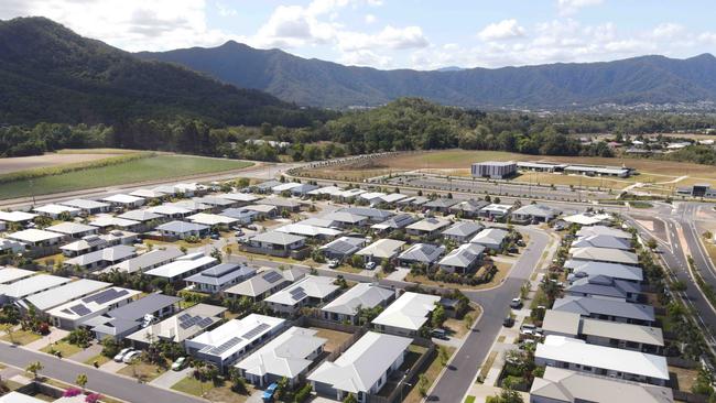 New home construction at Mt Peter Estate in the Cairns southern growth corridor. Picture: Brendan Radke