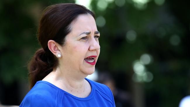 Queensland Premier Annastacia Palaszczuk says Queenslanders must start to take social distancing seriously. Picture: Jono Searle/AAP