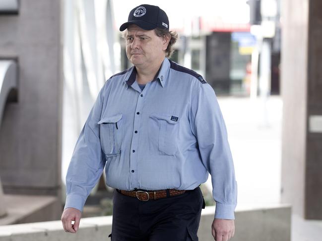 Bus driver Matthew Satterly at Brisbane Magistrates Court today. Picture: Sarah Marshall/NCA NewsWire