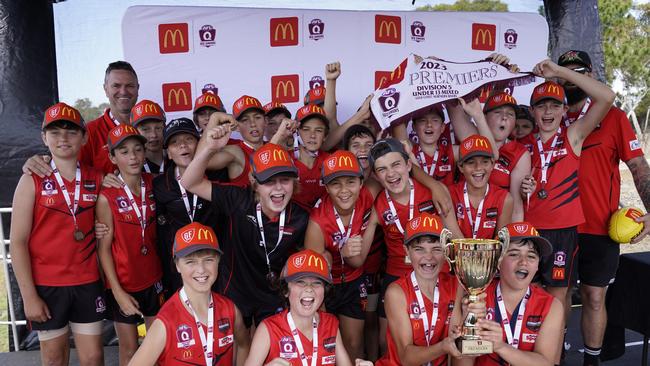 Burleigh Bombers won the Under 13 Mixed Div 5 grand final for SEQJ Gold Coast Northern Rivers. Picture: Supplied