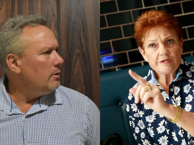 Mirani MP Stephen Andrew and Senator Pauline Hanson. Photo Credit:  Zizi Averill/  Stephen J Vi