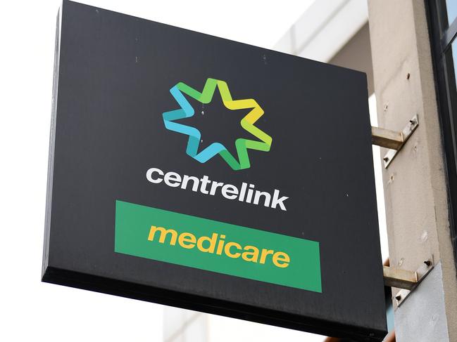 Generic image of Centrelink signage at the Prahran office in Melbourne, Tuesday, March 24, 2020. Centrelink offices around Australia have been inundated with people attempting to register for the Jobseeker allowance in the wake of business closures due to the COVID-19 pandemic. (AAP Image/James Ross) NO ARCHIVING