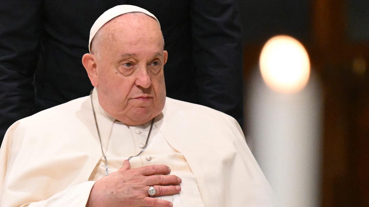 2024: Pope Francis arrives at the basilica of Saint John Lateran for a diocesan assembly (Photo by Alberto PIZZOLI / AFP)