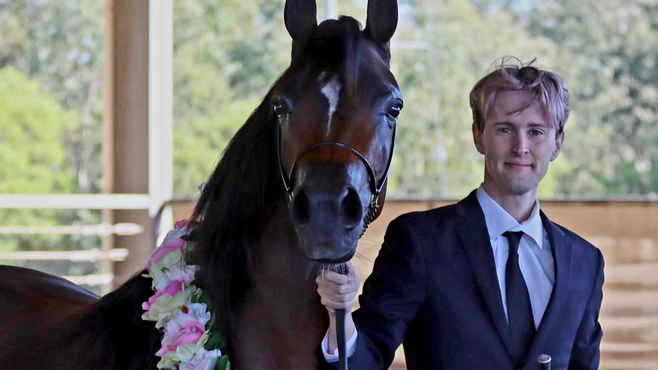 Blake Coomber and an Arab mare named GG. Photo: contributed