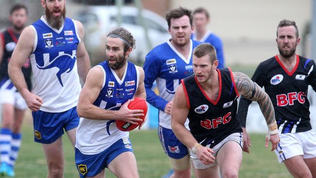 Broadford takes on Sunbury Kangaroos earlier this year. Picture: Hamish Blair