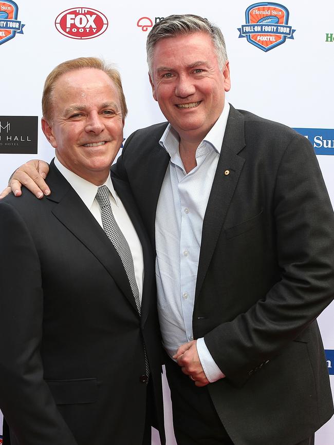 Walsh with Eddie McGuire. Picture: Julie Kiriacoudis