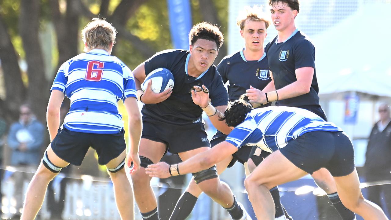 Dyer Akauola. GPS First XV rugby between Nudgee College and Brisbane Grammar School. Saturday August 3, 2024. Picture, John Gass