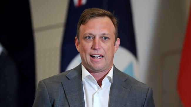 Deputy Premier Steven Miles has announced three new cases of community transmission in Queensland. Picture: John Gass