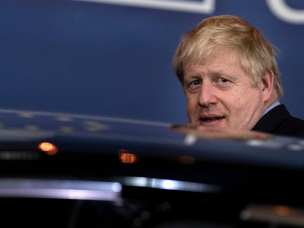 British Prime Minister Boris Johnson leaves an European Union Summit at European Union Headquarters in Brussels on October 18, 2019. Picture: AFP