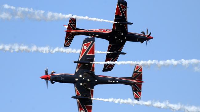 RAAF Roulettes at day three of the Pacific Airshow, 20 August 2023. Picture: Richard Gosling