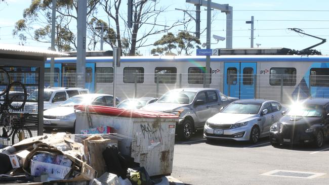 Current parking arrangements at Craigieburn station. Picture: Stuart Milligan