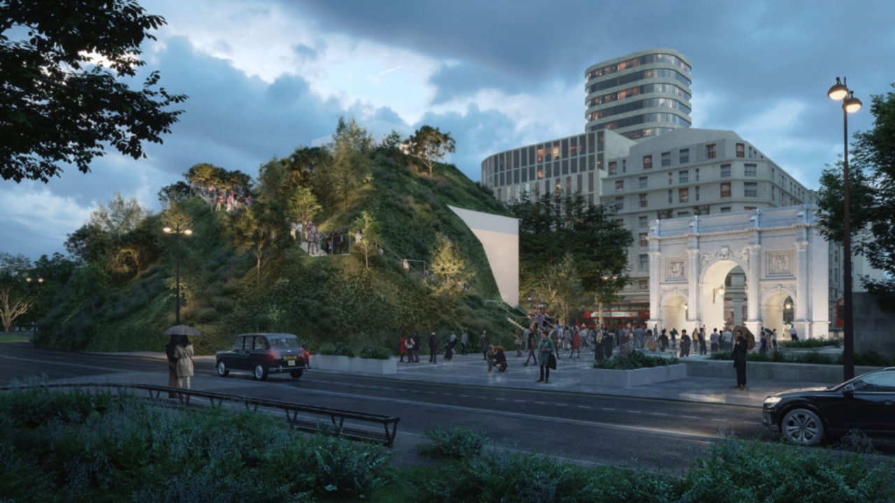 An artist's impression of the project looks considerably better than the real thing.