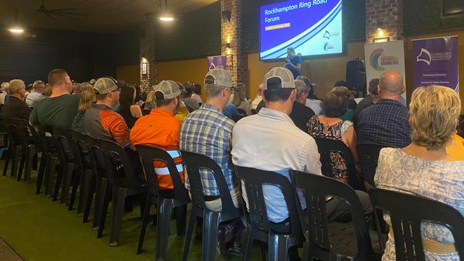 Hundreds gathered at the Red Lion Hotel for the Rockhampton Ring Road Forum hosted by Capricorn Enterprise and the Capricornia Chamber of Commerce.