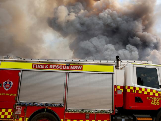 Fires were expected to keep burning overnight. Picture: Peter Lorimer