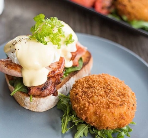 Eggs benedict cost just $10 on weekdays at inner-city cafe Suburban in West End. Picture: Instagram/suburbanwestend