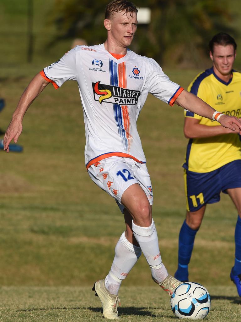 Lions FC’s Shaun Carlos. Picture: Steve Holland