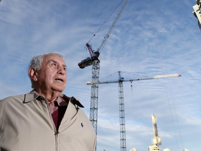 Billionaire developer Harry Triguboff on the Gold Coast. Picture: Glenn Hampson