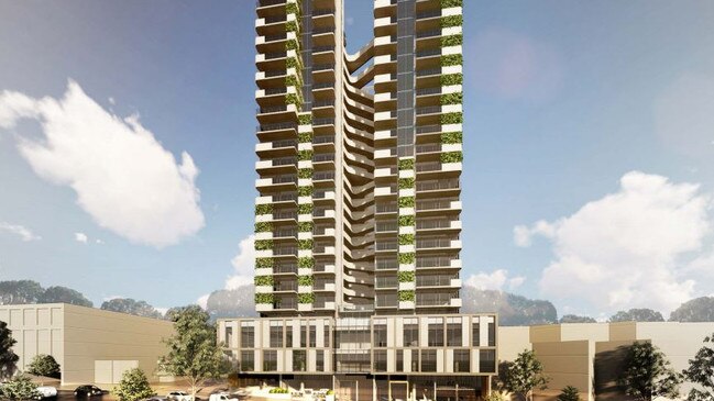 The design for the tower at 31-35 Prospect St, Box Hill.