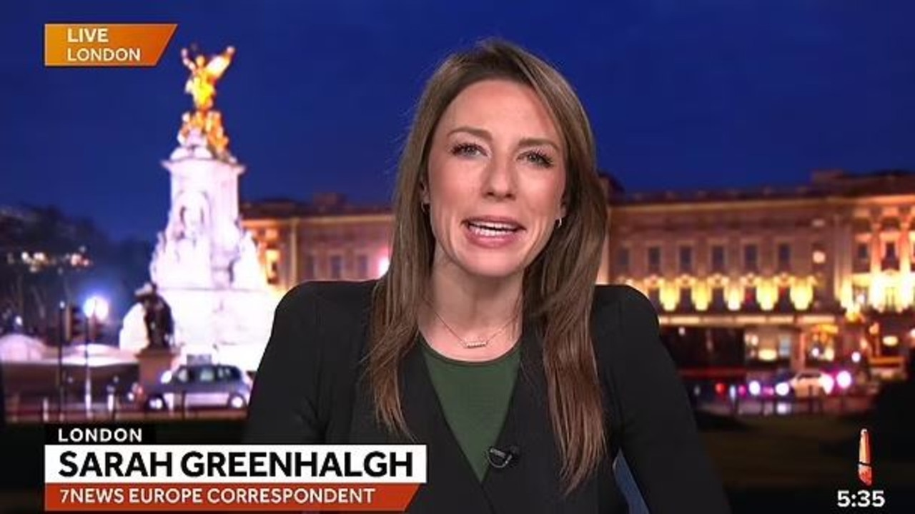 7News’ London-based Europe correspondent Sarah Greenhalgh. Picture: Sunrise/Channel 7