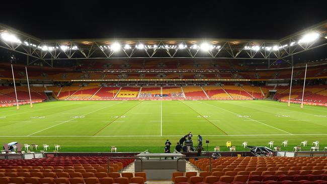 Suncorp Stadium will remain empty this weekend. Picture: Getty