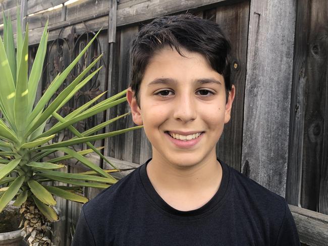 Michael Sabatino enjoys a barbecue with his family on Australia Day.