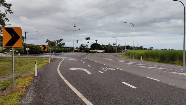 Extra turning and bike lanes form part of safety improvements north of Mossman. Picture: Transport and Main Roads