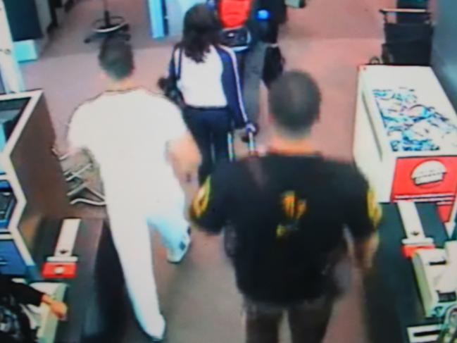 CCTV footage of Aouli’s Comanchero contingent at the now infamous deadly airport brawl in 2009.