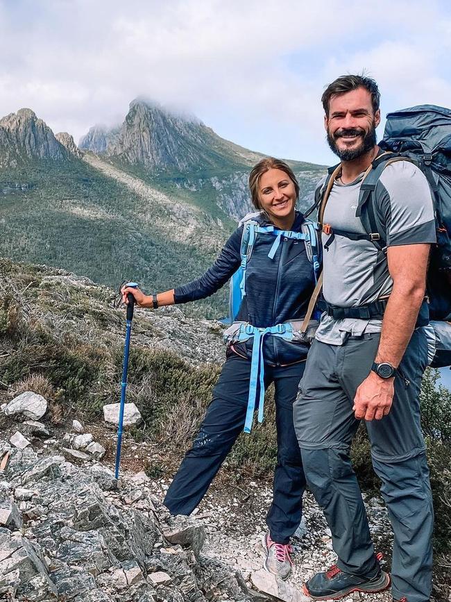 Melbourne nurse Srbinovska now lives in Perth with Gilbert. Pictured hiking at Cradle Mountain. Photo: Instagram