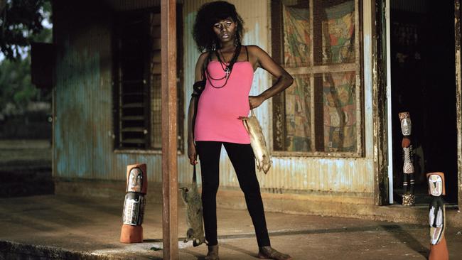 An Aboriginal transgender person, known as a Sistagirl, in a documentary of the same name.