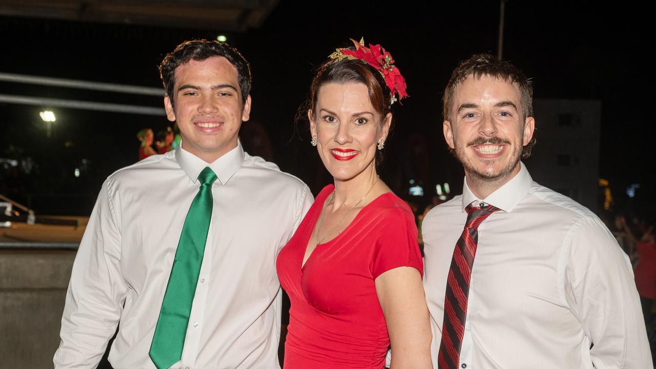 Joshua Williamson, Sharon Thompson and Stephen Donaldson at Carols in the Gardens, Mackay Regional Botanic Gardens, Saturday 2 December 2023 Picture:Michaela Harlow