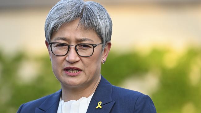 Foreign Minister Penny Wong says the conflict in the Middle East must end. Picture: NewsWire / Martin Ollman