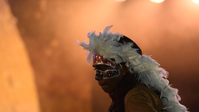 A touching tribute for the late Yolngu songman Gurrumul who was inducted into the NIMAs Hall of Fame the 2022 National Indigenous Music Awards. Picture: (A)manda Parkinson