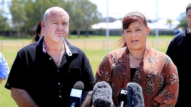 3rd October 2020, Helensvale Hornets Ground. Beasley family, Sam O'Connor and opposition Deb Frecklington Photo: Scott Powick News Corp