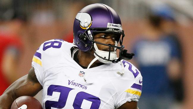 FILE - SEPTEMBER 12: According to reports Minnesota Vikings running back Adrian Peterson has been indicted for reckless or negligent injury to a child. DETROIT, MI - SEPTEMBER 08: Adrian Peterson #28 of the Minnesota Vikings runs the ball during pre game prior to playing the Detroit Lions at Ford Field on September 8, 2013 in Detroit, Michigan. (Photo by Gregory Shamus/Getty Images)