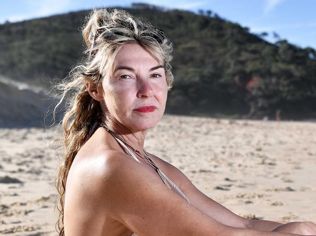 Christine Logan, 55, rescued a woman from a really bad rip at Sunshine Beach on Saturday morning. Picture: Patrick Woods.