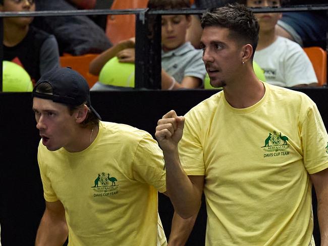 Alex de Minaur defended Kokkinakis after his second round win. Picture: Angel Martinez/Getty Images for ITF