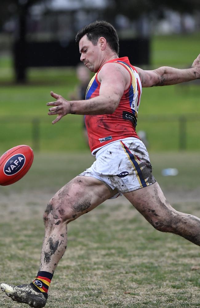 Josh Cowan in action for St Bede’s. Photo: Andrew Batsch