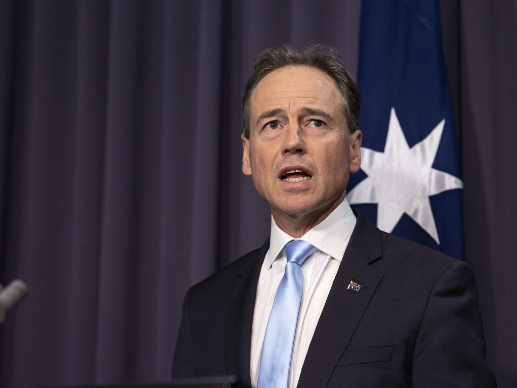 Health Minister Greg Hunt says Facebook should be putting people over profits. Picture: NCA NewsWire / Gary Ramage